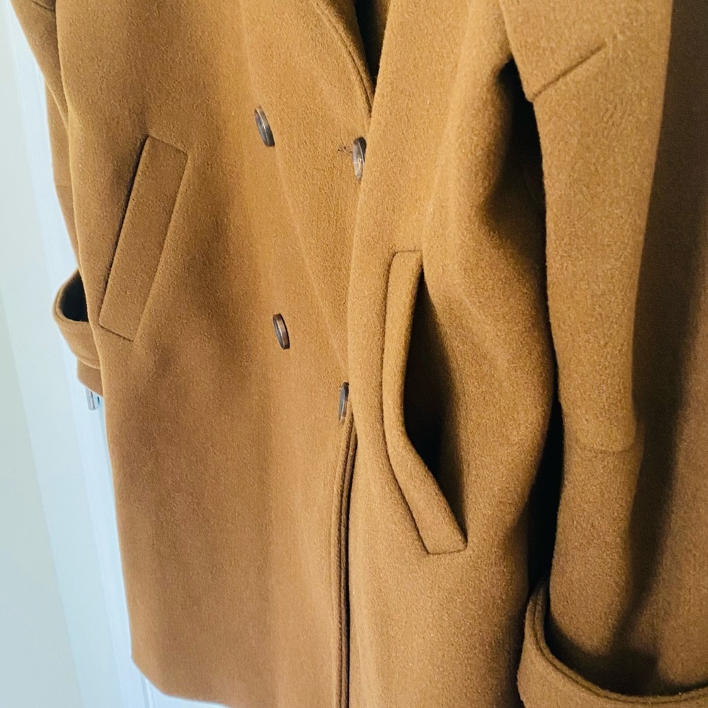 Double Button Raglan Sleeve Overcoat - Picture 10 of 14